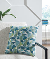 Prime Furniture - Ashley Furniture - Seanow Next-Gen Nuvella Pillows - Pillow / Green/Turquoise/White - A1900005P
